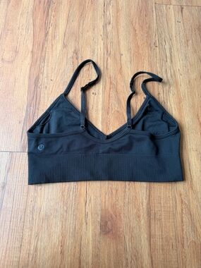 lululemon athletica Black Lightweight Adjustable-Strap Sports Bra
